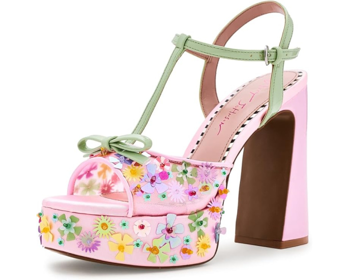 Босоножки Blue by Betsey Johnson Melodie на платформе с бантом и пайетками