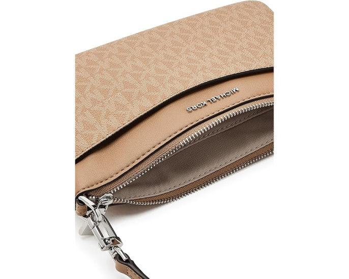 Клатч Jet Set с верхней молнией и съемным ремешком MICHAEL Michael Kors
