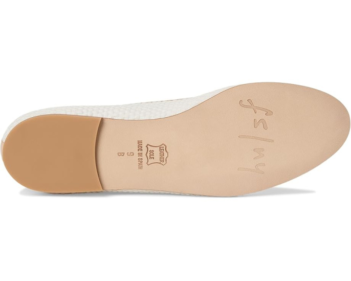 Балетки French Sole Marge из конопляного полотна с бантом и стелькой EVA