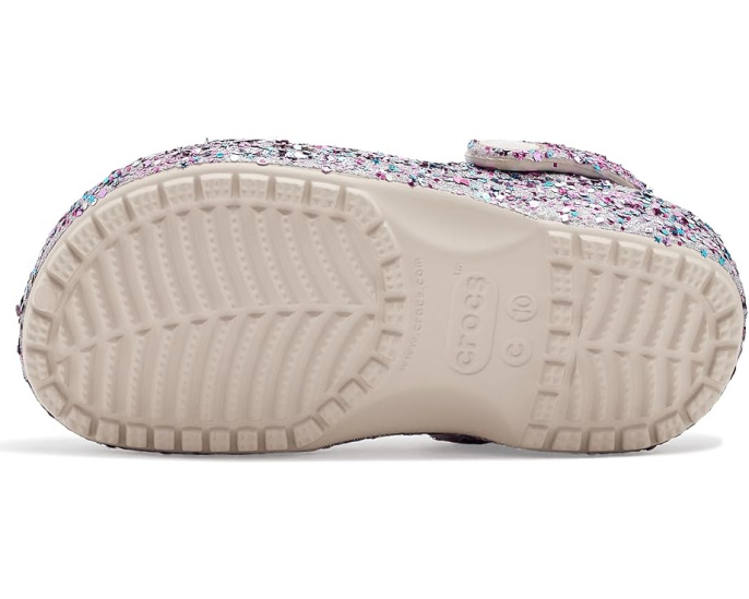 Crocs Classic Glitter Clogs блестящие сабо для малышей