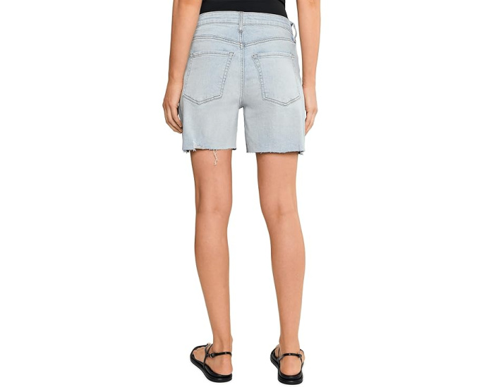 Джинсовые шорты Jenny High-Rise Short Basic Raw Hem от KUT from the Kloth с высокой посадкой