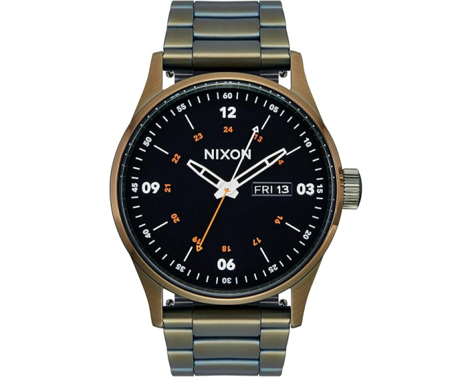 Часы Nixon Sentry из нержавеющей стали с японским кварцевым механизмом