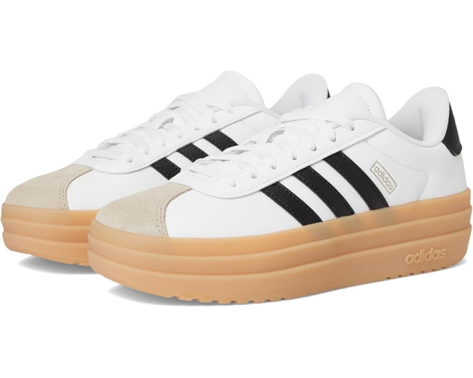 Кроссовки Adidas VL Court Bold с платформенной подошвой для подростков