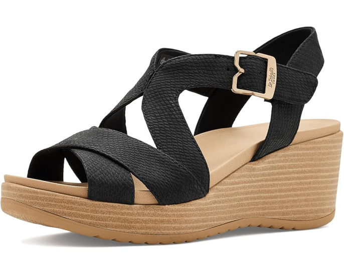 Сандалии Dr. Scholl's Cali Beach на платформе с анатомической стелькой и перекрещивающимися ремешками
