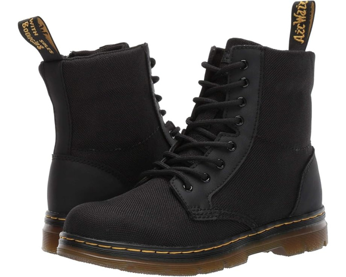 Детские ботинки Dr. Martens Combs Y с восемью люверсами и боковой молнией