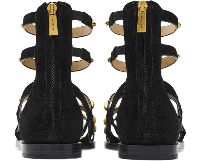 MICHAEL Michael Kors босоножки Noa Flat Sandals из замши с застежкой-молнией