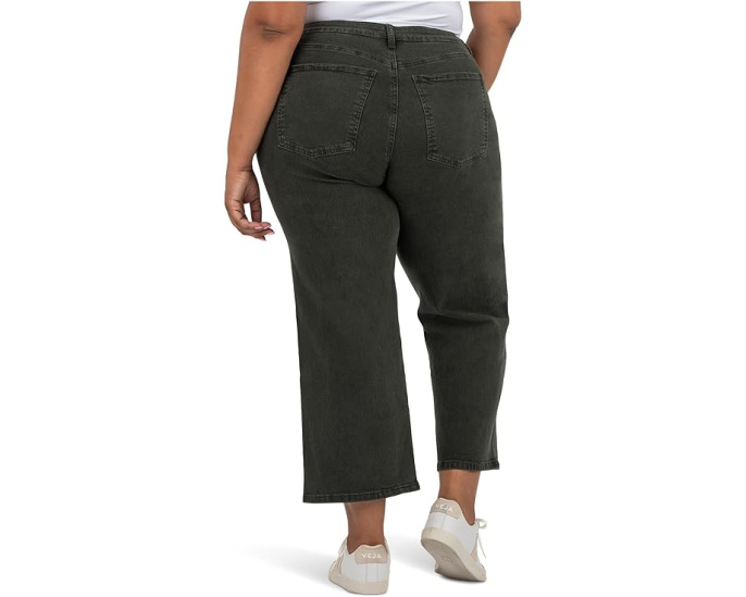 Джинсы KUT from the Kloth Plus Charlotte High Rise Wide Leg с обычным подолом