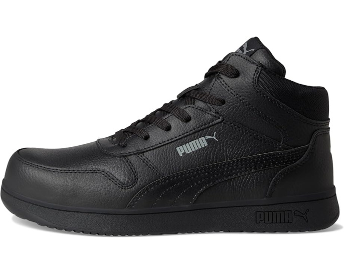 Рабочие кроссовки Puma Frontcourt Leather Mid с композитным мыском