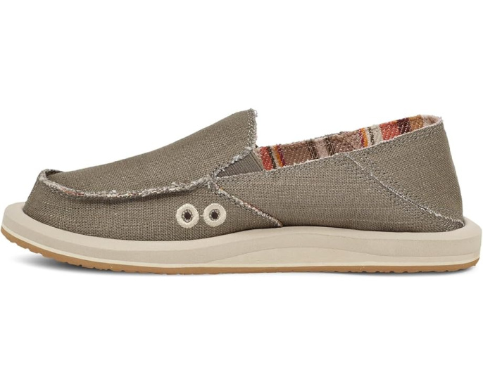 Слипоны Sanuk Donna Hemp из конопли с печатным принтом