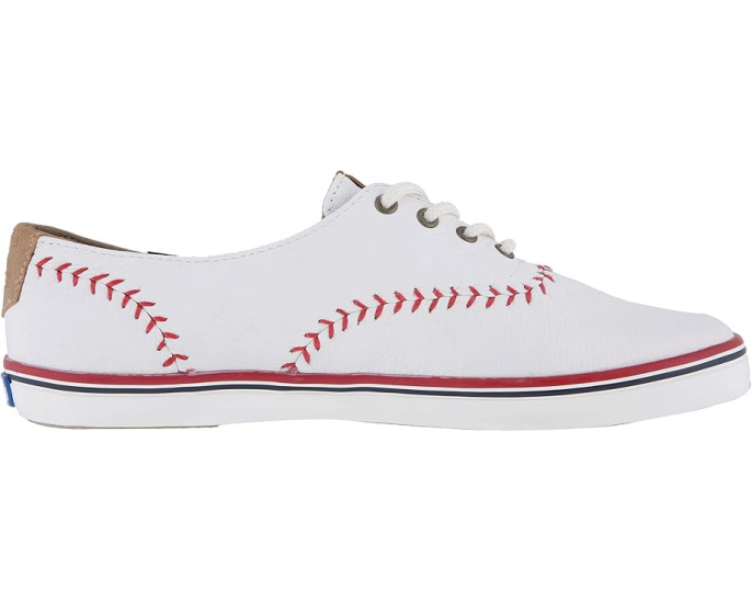 Кроссовки Keds Champion Leather Pennant из кожи с бейсбольной строчкой