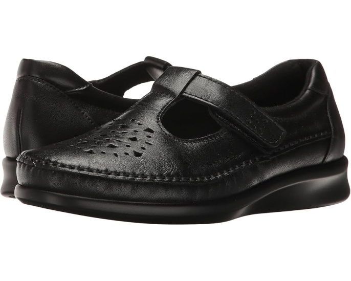 Мокасины SAS Loafers с Т-образным ремешком на липучке
