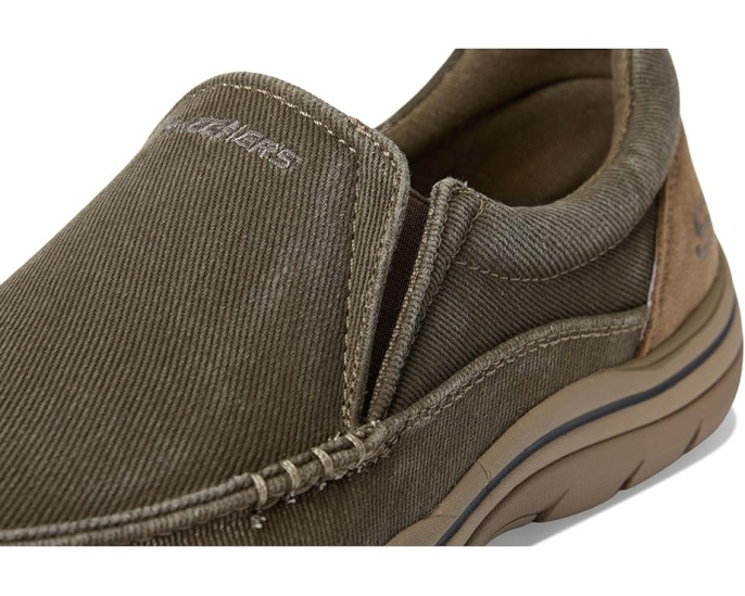 Кеды Expected Avillo от Skechers на шнуровке с воротником на липучке