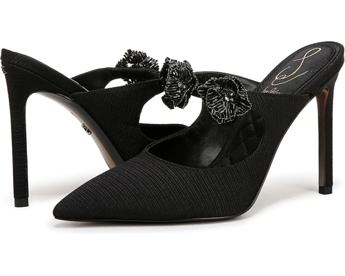 Туфли Sam Edelman Amelie с вышитым цветочным узором и каблуком-шпилькой