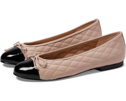 Туфли French Sole Tamara с стеганым верхом и бантом из гладкой кожи