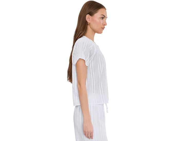 Блуза Splendid Meadow из мягкой ткани с V-образным вырезом и короткими рукавами