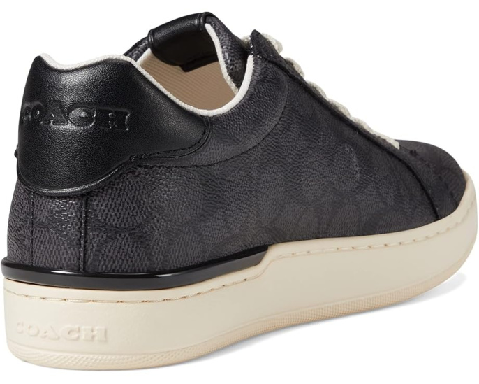 Кеды COACH Lowline Low Top серые на шнуровке