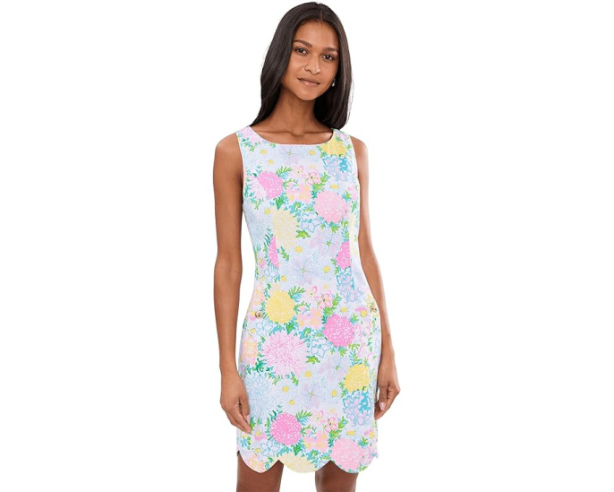 Платье Lilly Pulitzer The Scallop Lilly Shift с цветочным принтом