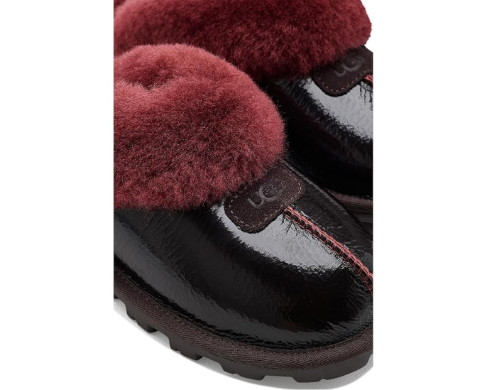 Домашние тапочки UGG Coquette Crinkle с мехом