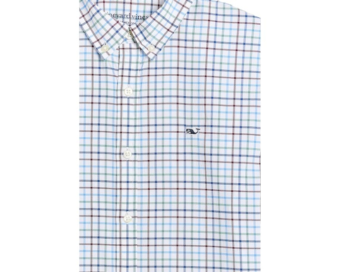 Клетчатая рубашка Tattersall Performance Cotton для детей (Vineyard Vines)