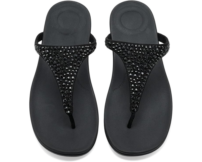 Босоножки Solay Mixed Crystal FitFlop с перепонкой на мыске