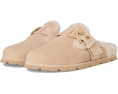 Stuart Weitzman Мюли Chrystie из овчины с большой пряжкой