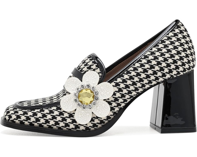 Туфли Casandra от Betsey Johnn в клетку с цветком