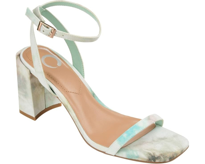 Туфли Journee Collection Chasity Pump зеленые на каблуке