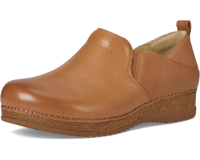 Слипоны Dansko Meara из кожи с пробковой подошвой и круглым носком
