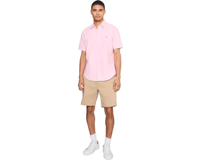 Повседневная рубашка оверсайз Oxford Polo Ralph Lauren в оттенке Кармель Розовый