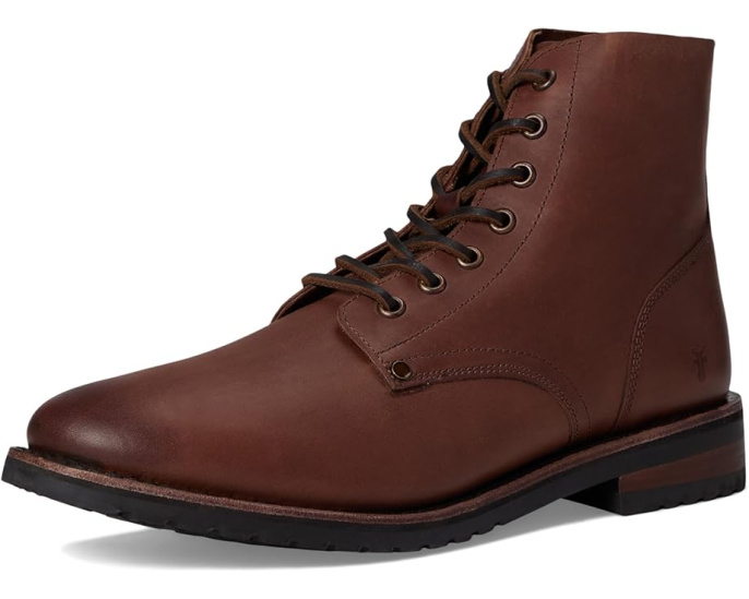 Ботинки Barrett Lace Up из винтажной кожи с круглым носком
