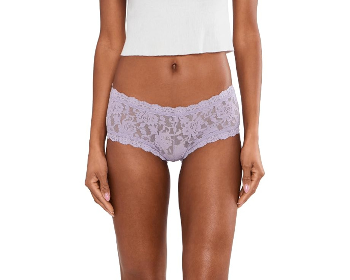 Женские шорты-бралетты Signature Lace Boyshorts от Hanky Panky фиолетовые