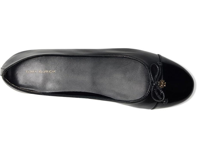 Балетки Tory Burch Cap Toe с бантом и контрастным мыском