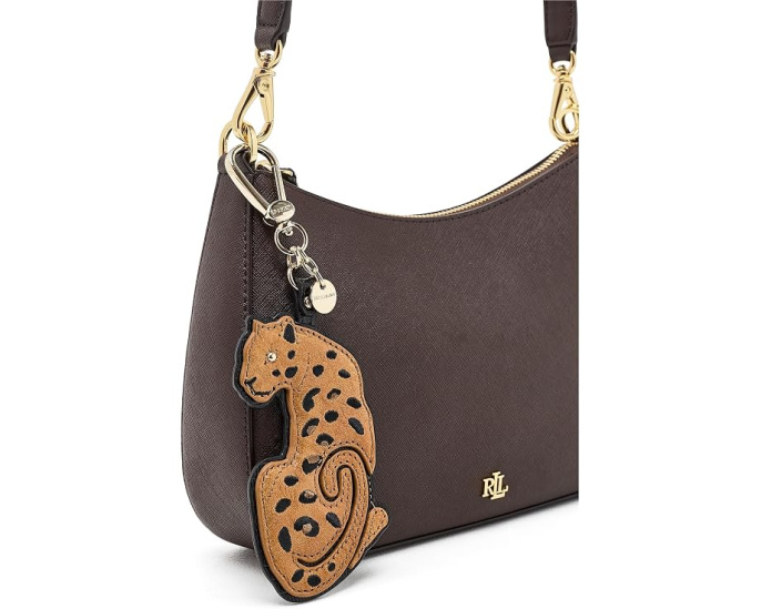 Брелок Brahmin Leopard из кожи