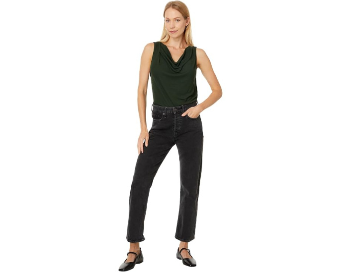 Michael Stars топ Jeanette Cowl Neck Tank с драпировкой