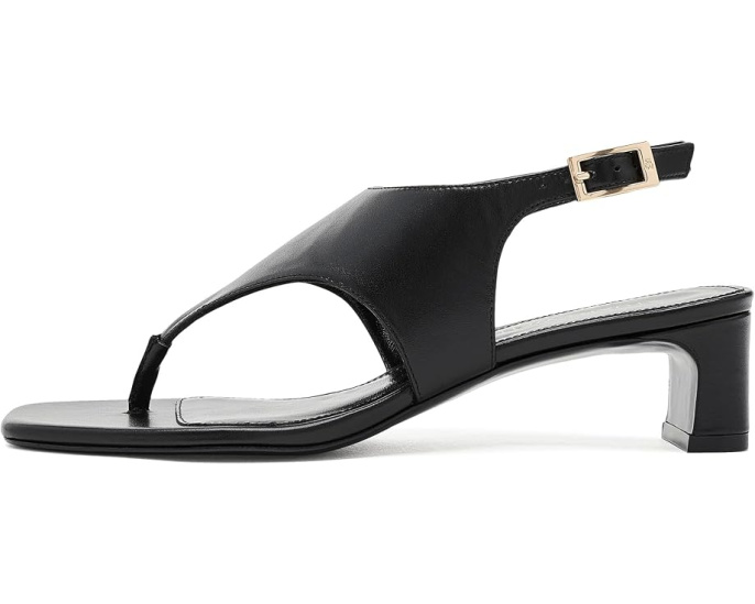Сандалии Stuart Weitzman Baby Babette Thong на каблуке черные