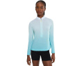 Гольф-топ Jamie Sadock Ombre Stripe Long Sleeve Zip Mock