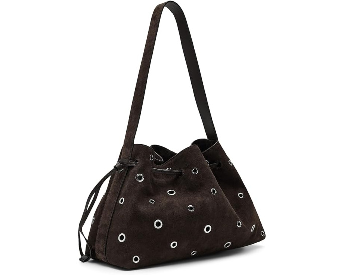 Сумка-шопер The Drawstring Shoulder Bag из кожи Madewell