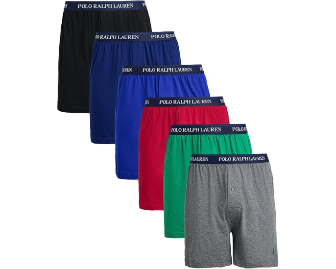 Polo Ralph Lauren Classic Fit боксеры из трикотажа в упаковке 6 штук