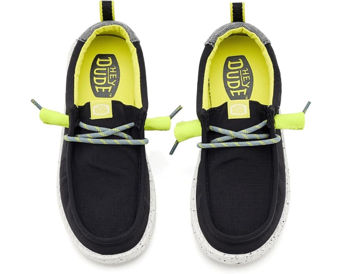 Hey Dude Kids Wally Mini Ripstop с верхом из рипстопа и технологией Flex & Fold