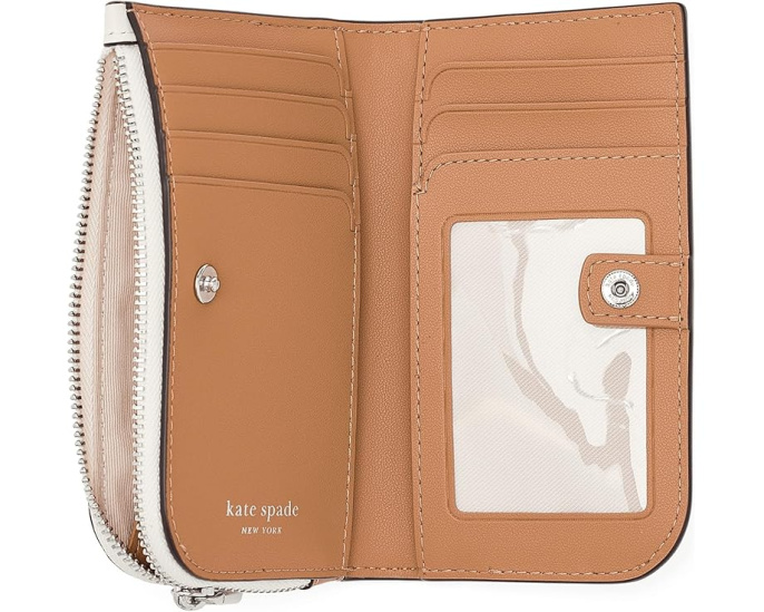 Женский кошелек Devin Wavy Leather Small Bifold от Kate Spade New York