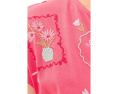 Футболка Slit Front Tee Fleur с разрезом Johnny Was