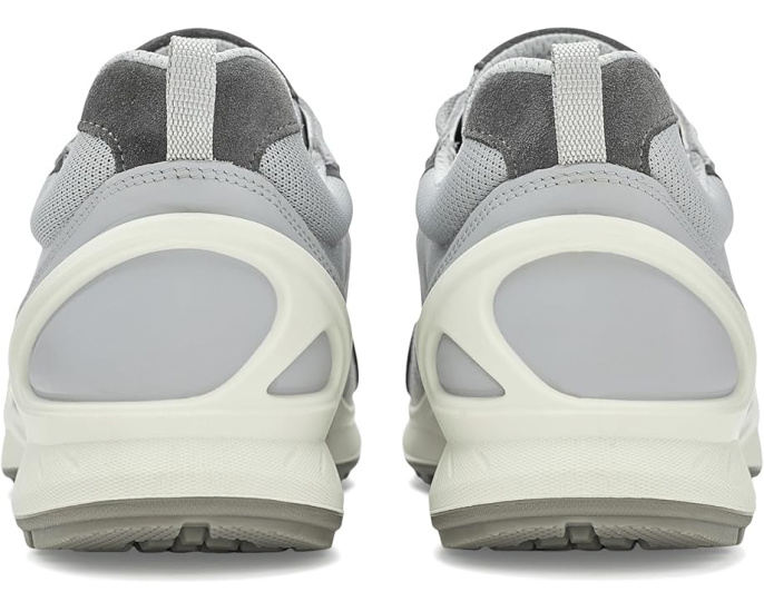 ECCO Biom Energi Sporty Lace-Up серые кроссовки из кожи и текстиля