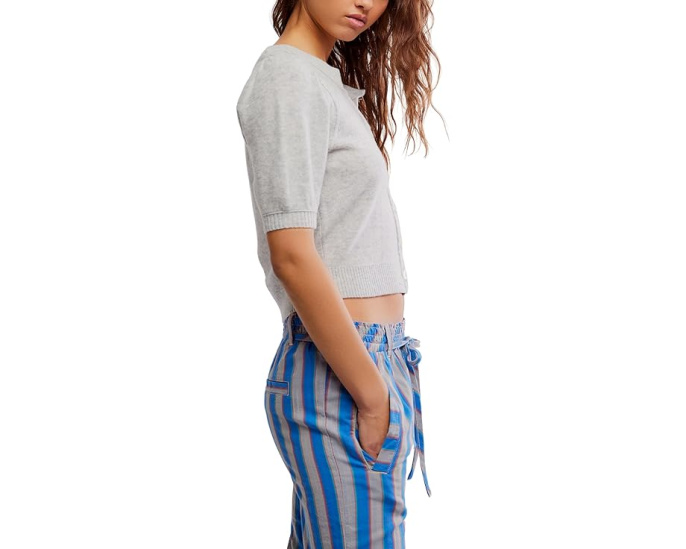 Free People кардиган Isla Solid с коротким рукавом