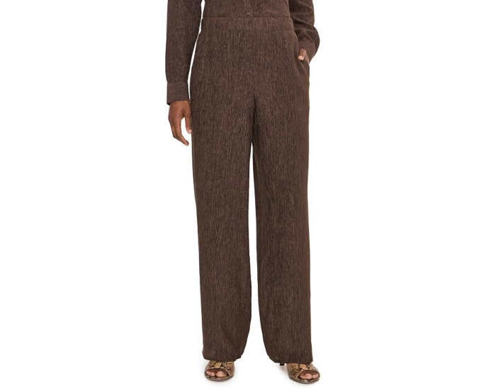 Плиссированные прямые брюки Eileen Fisher Woven Plisse