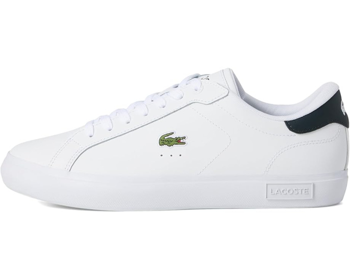 Кроссовки Lacoste Powercourt с верхом из кожи и контрастным крокодилом