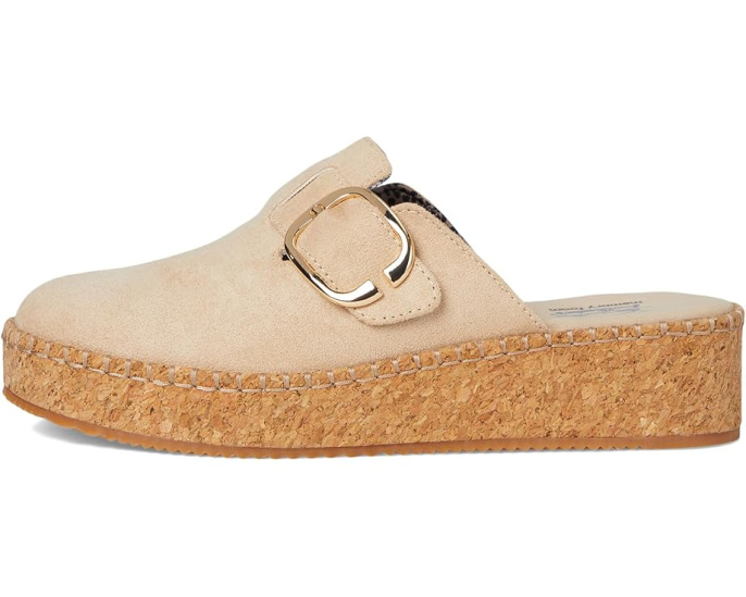 Клоги BOBS from SKECHERS Rosey Rise On Parade с искусственной замшей и пробковой платформой