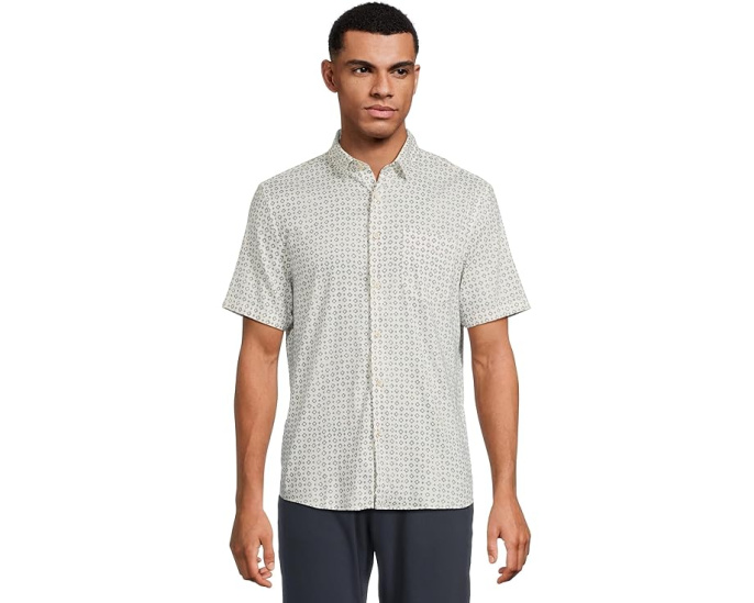 Рубашка с коротким рукавом Movement Monterrey из смеси Supima хлопка Faherty