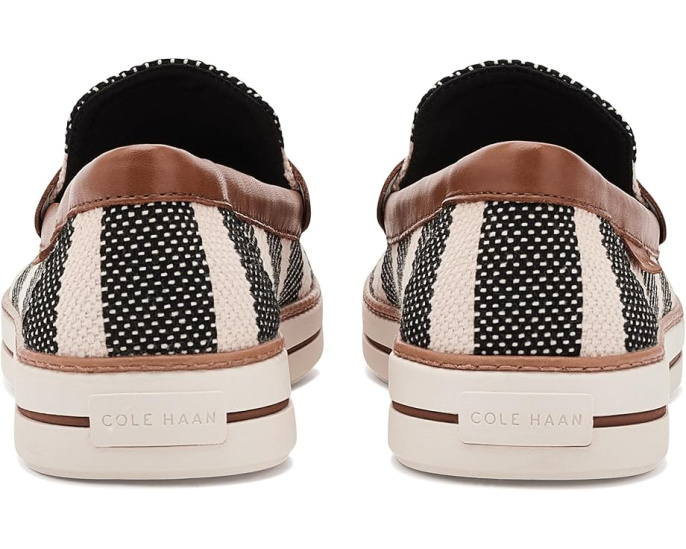 Лоферы Cole Haan Pinch Long-weekender Penny с отделкой из кожи и канвы