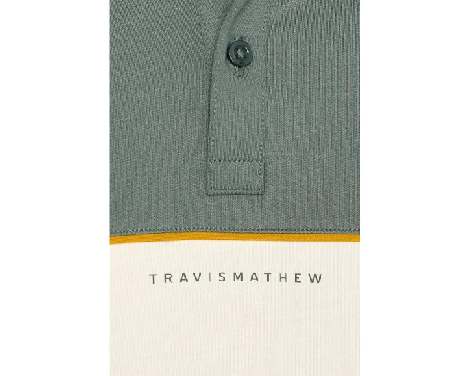 Поло Featherweight Color-Block TravisMathew с контрастной отделкой