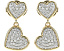 Серьги-пусеты Kate Spade New York Heart Pave Drop с кубическим цирконием
